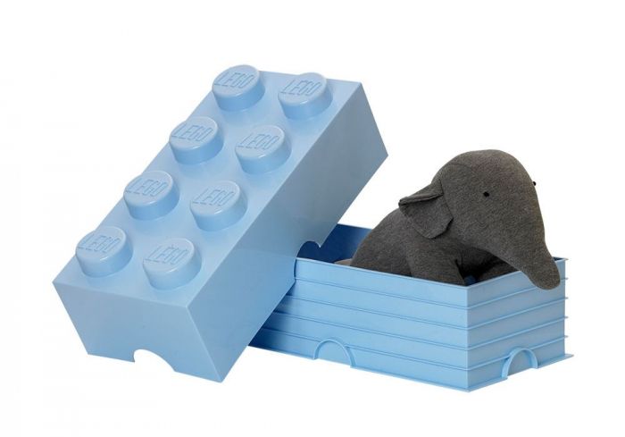 LEGO storage brick 8 - stor LEGO kloss med 8 knotter - Light Royal Blue